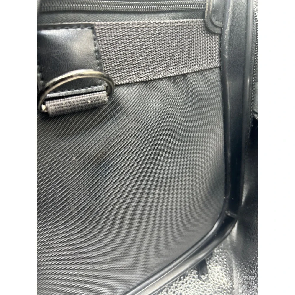 Verdi Black Nylon Briefcase Laptop Bag Professional Business Messenger Tote